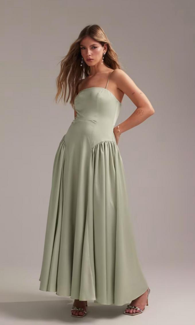 Lichtgroen met corset