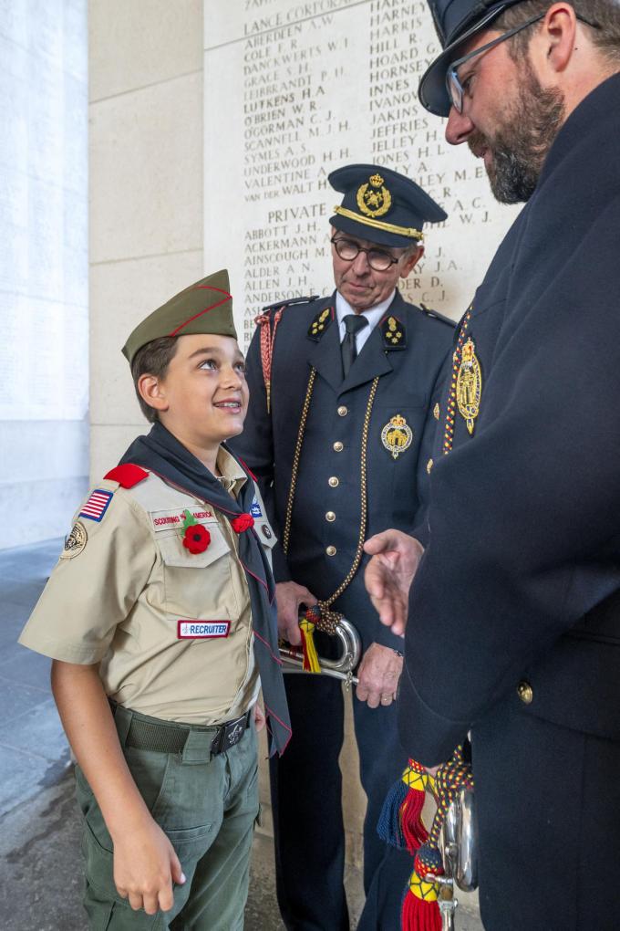 Voor de Amerikaanse Scout was het een onvergetelijk bezoek.