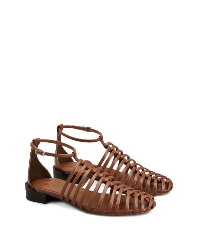 Leren sandalen met bandjes