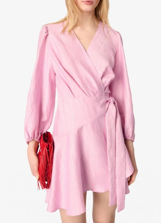 Robe portefeuille rose