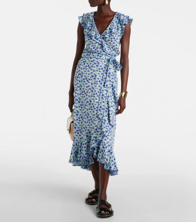 Robe à imprimé et volants