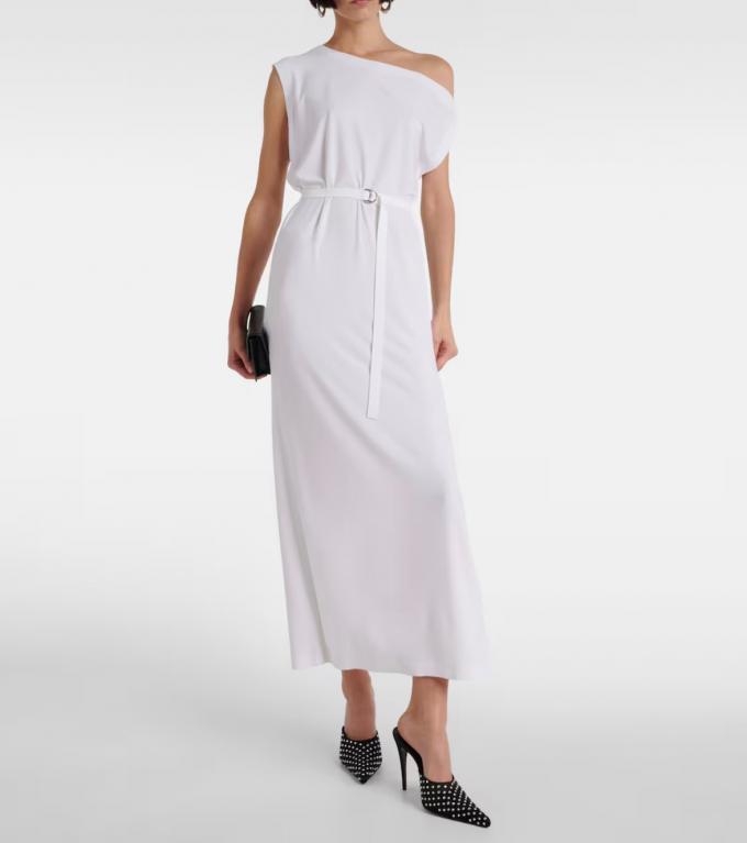 Robe asymétrique à ceinture