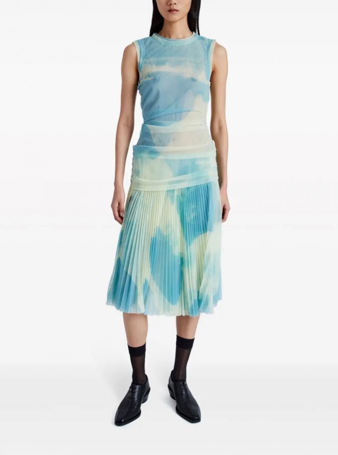 Robe à taille tombante avec imprimé