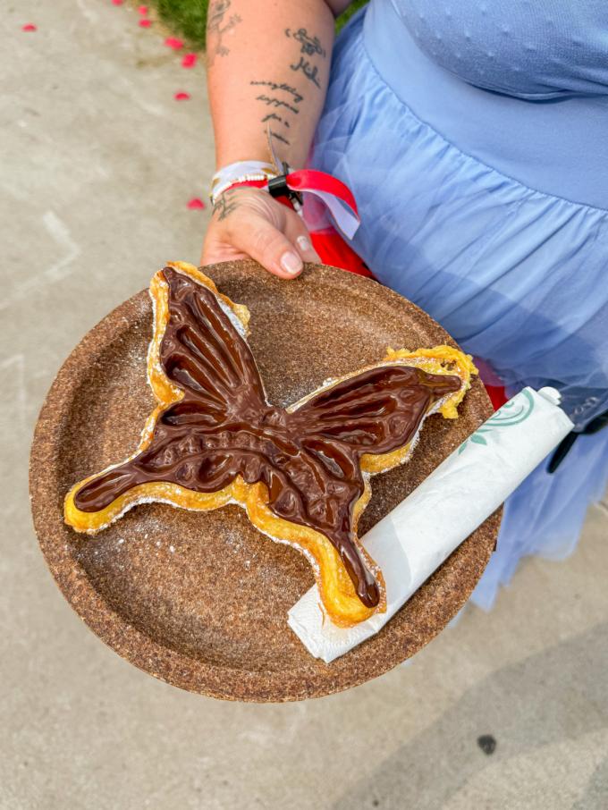 Tomorrowland wafel met topping
