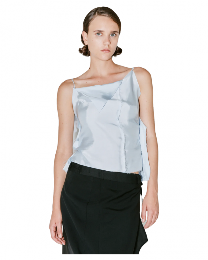 Lichtblauwe top