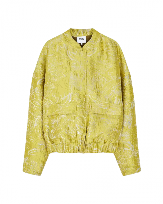 Korte jas in chartreuze