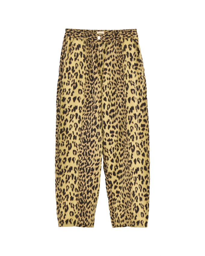 Broek met luipaardprint