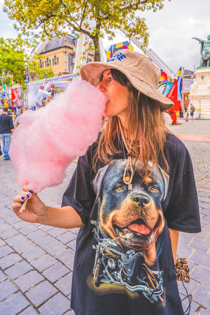 Suikerspin van Sweet Shop op de Vrijdagmarkt