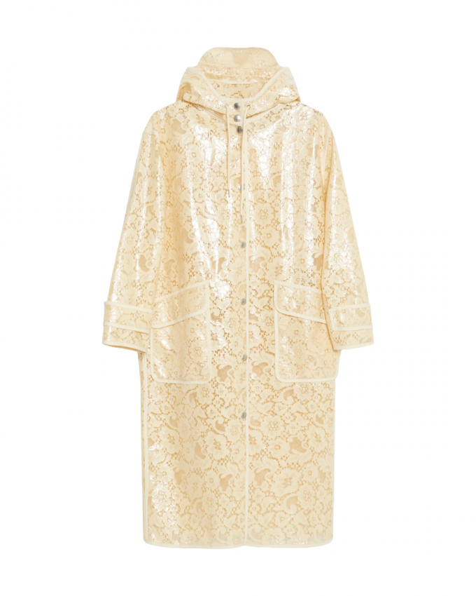 Regenmantel met kant