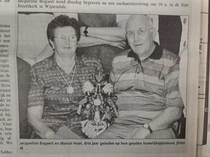Jacqueline Bogaert en Marcel Hoet in betere tijden. (archief KW)
