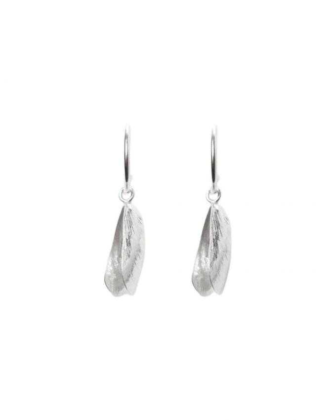 Oorbellen met mosselhangers