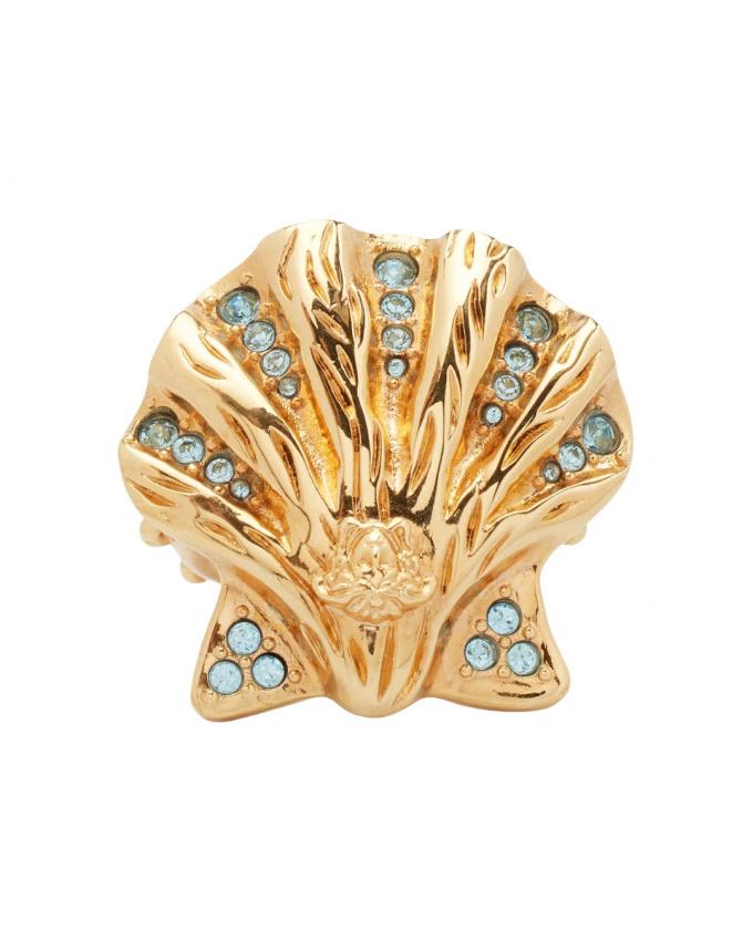 Schelpring met steentjes