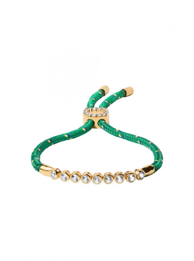 Armband met touw en edelstenen