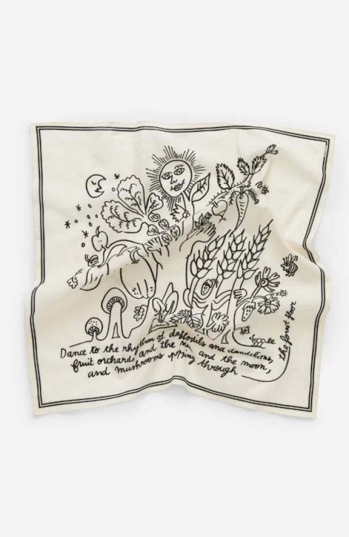 Zwart-wit bandana