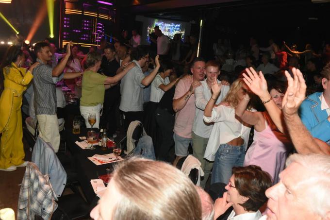 Tijdens ‘Crescendo’ was het even file in de polonaise.