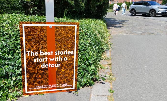 Een tweede Engelstalig bord op privé-domein.