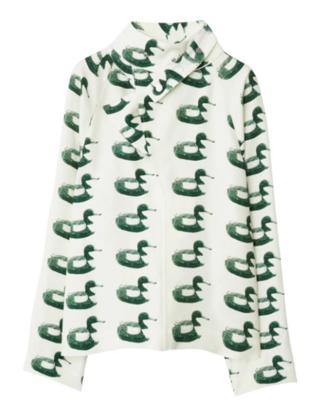 Blouse met eendenprint