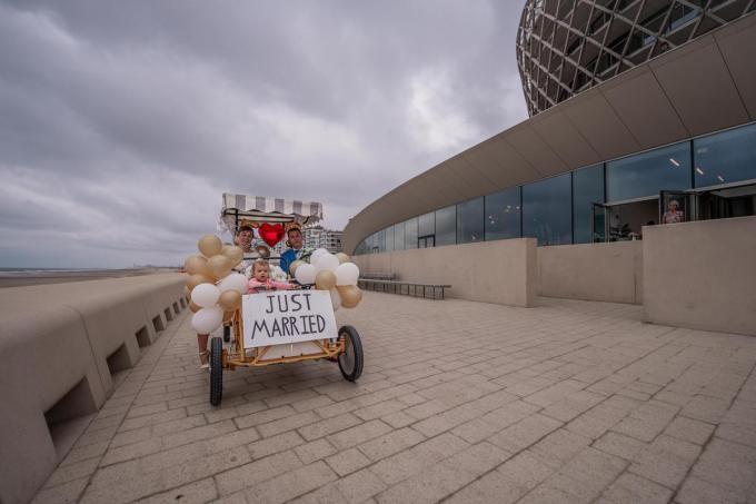 Een gocart kon zeker voor de kleine Marie niet ontbreken.