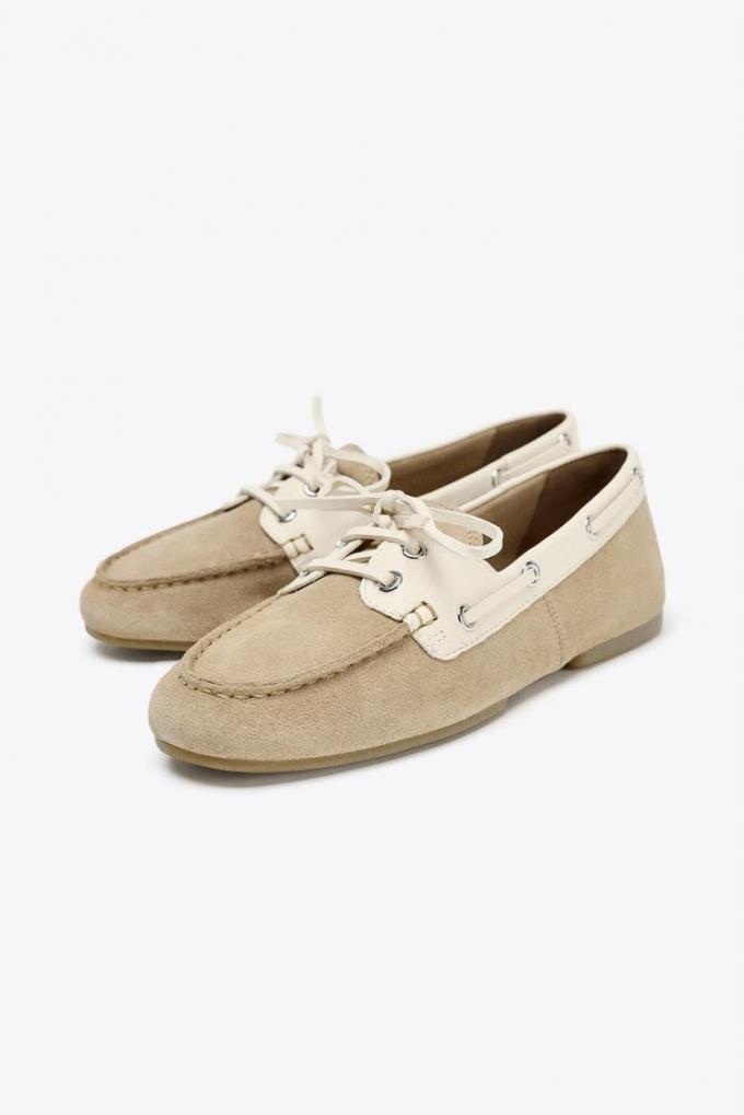 Contrasterende bootschoenen