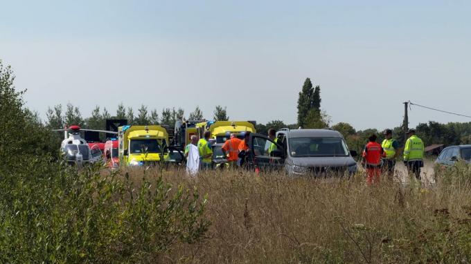 Dinsdagmiddag even na 12 uur gebeurde op de E403 net voorbij de oprit van Ruddervoorde een ongeval.