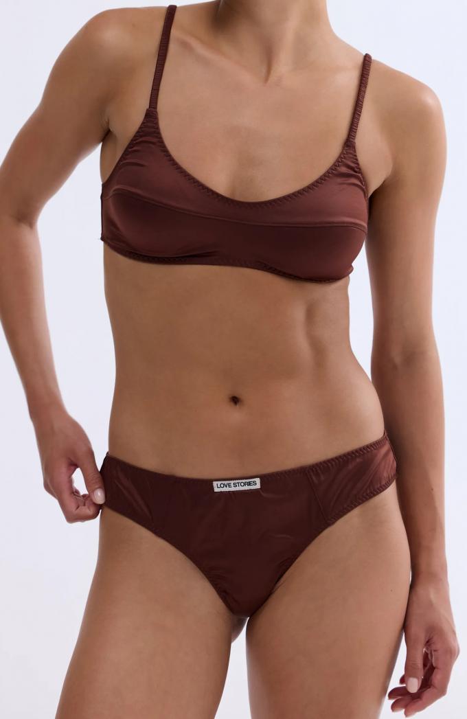 Bralette van satijn 