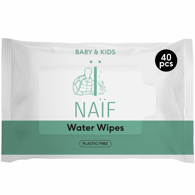 Lingettes à base d'eau 40pc - Naïfcare
