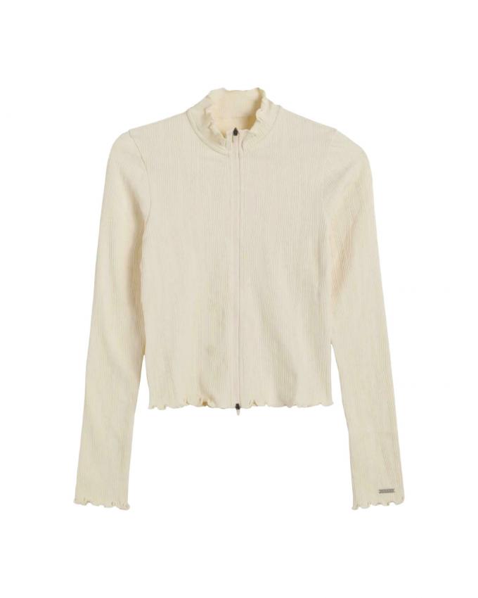 Lichte sweater met rits