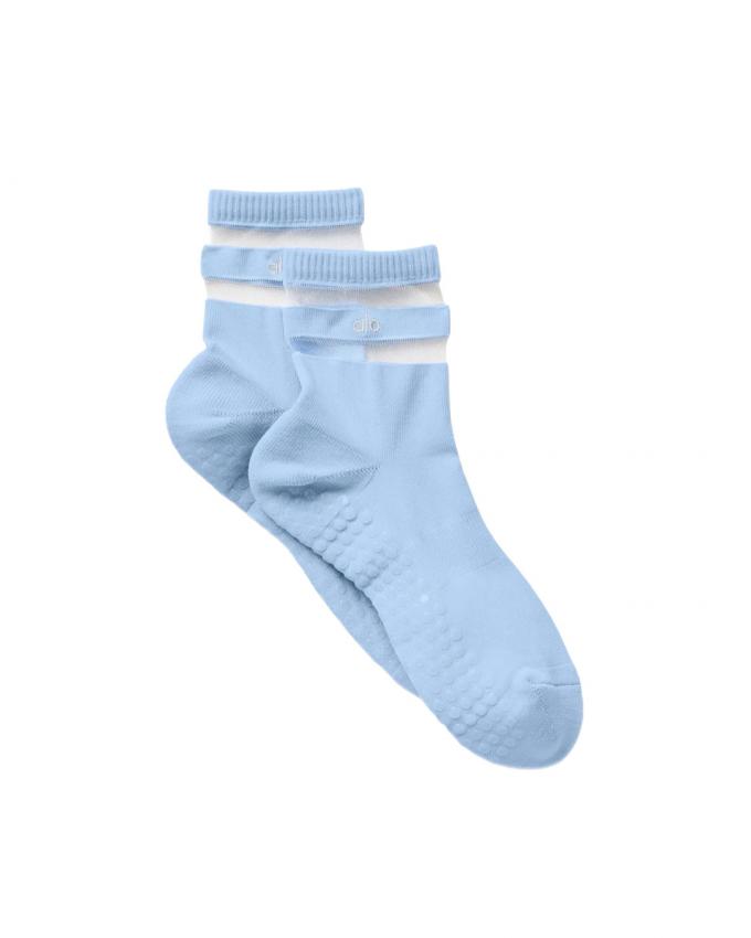 Babyblauwe enkelsokjes