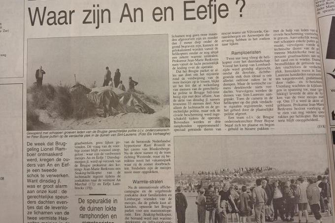 De zoektocht naar de vermiste meisjes lokt heel wat nieuwsgierigen. (archief KW)