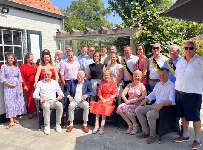 Gilbert De Rese en Agnes Vandewalle eerder deze maand tijdens de viering van hun jubileum.