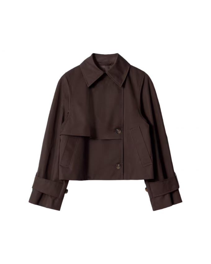 Chocoladebruine trenchjas