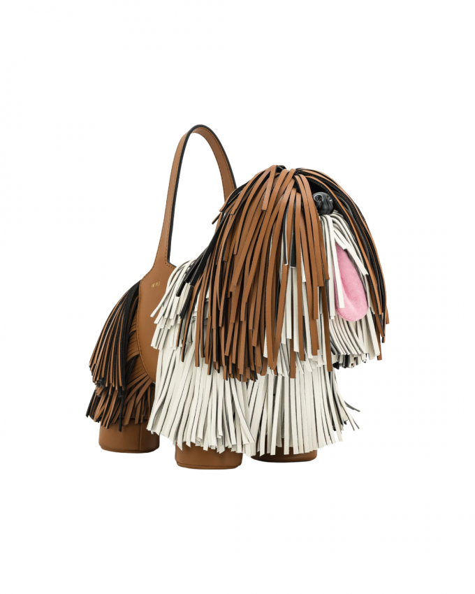 Hondhandtas met franjes