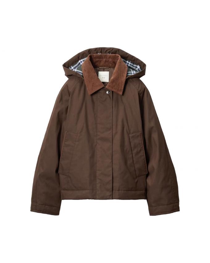 Puffertech jas met kap