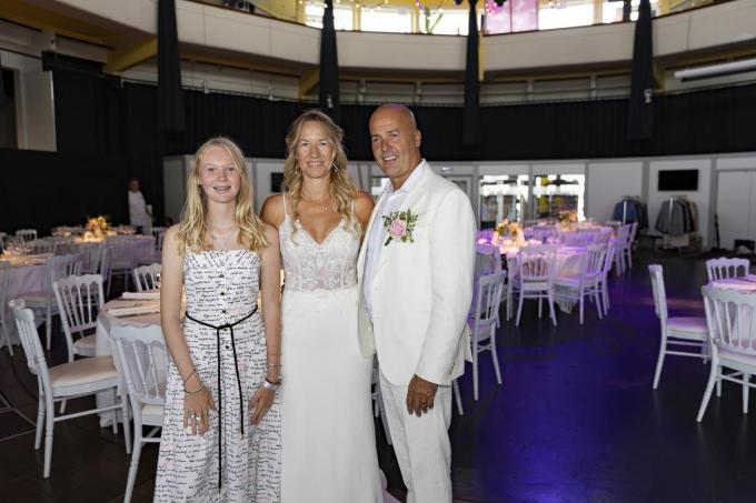 Dochter Joline Vantomme, Tine Mares en Diederik Dekuyper.