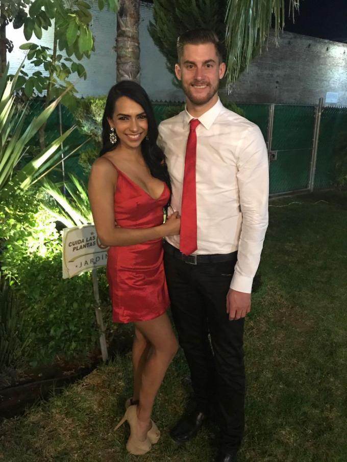 Matthias Vermes met zijn echtgenote Sofia Villagran.