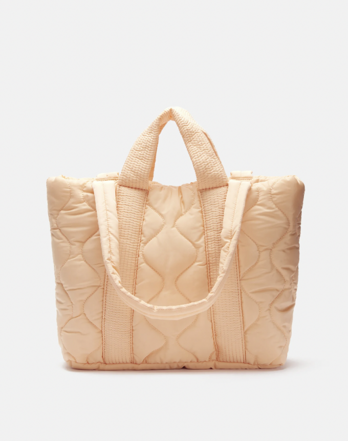 Sac matelassé abricot