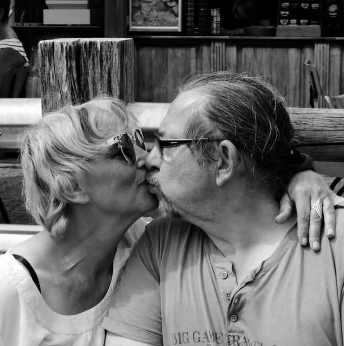 Ronny Masson met zijn echtgenote Patricia Jonckheere, die overleed aan een hersentumor.