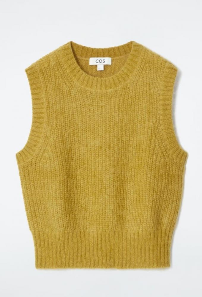 Limoengroene debardeur in wol