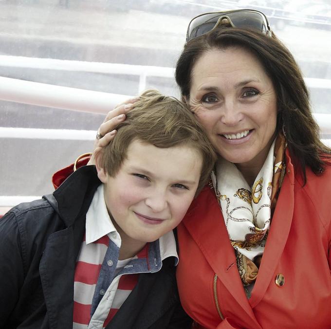 Wendy met zoon Clément in 2013.