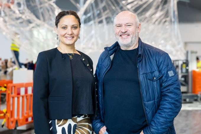 Sopraan Christine Dalli en componist Patrick Hamilton.