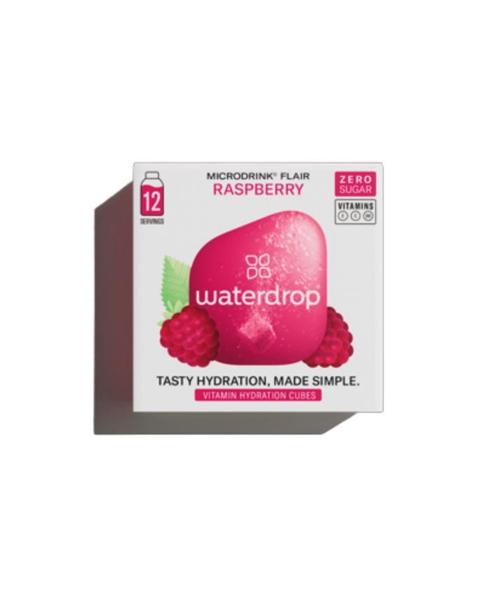Doos Waterdrop hydratatieblokjes in smaak framboos