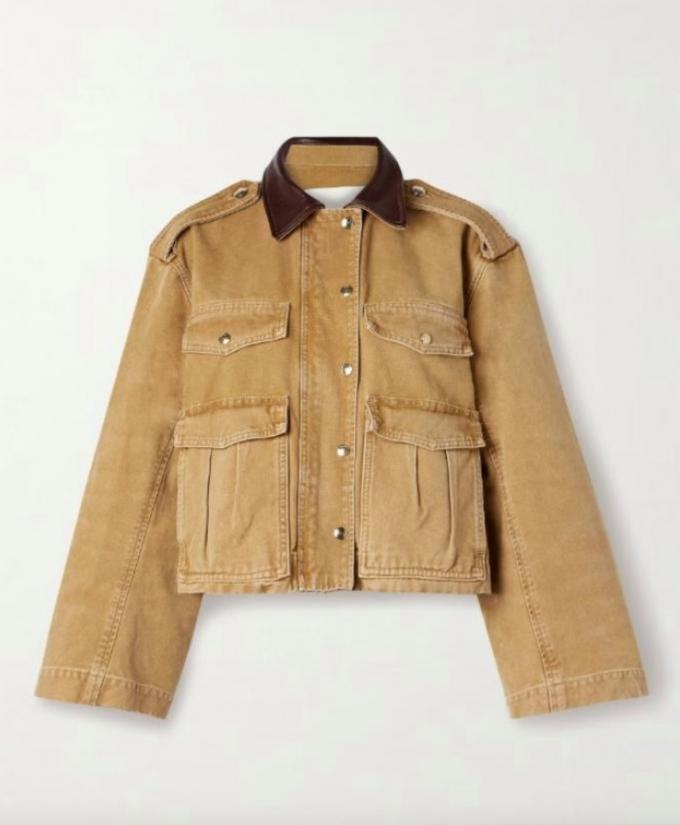 Veste courte couleur sable