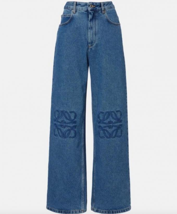 Jean taille haute imprimé