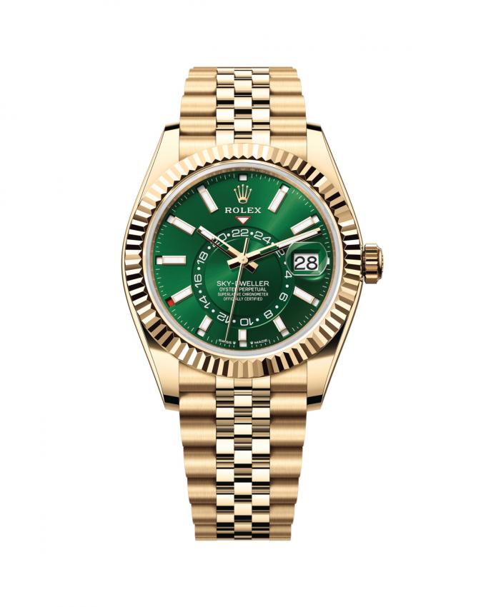 Sky-Dweller in geelgoud