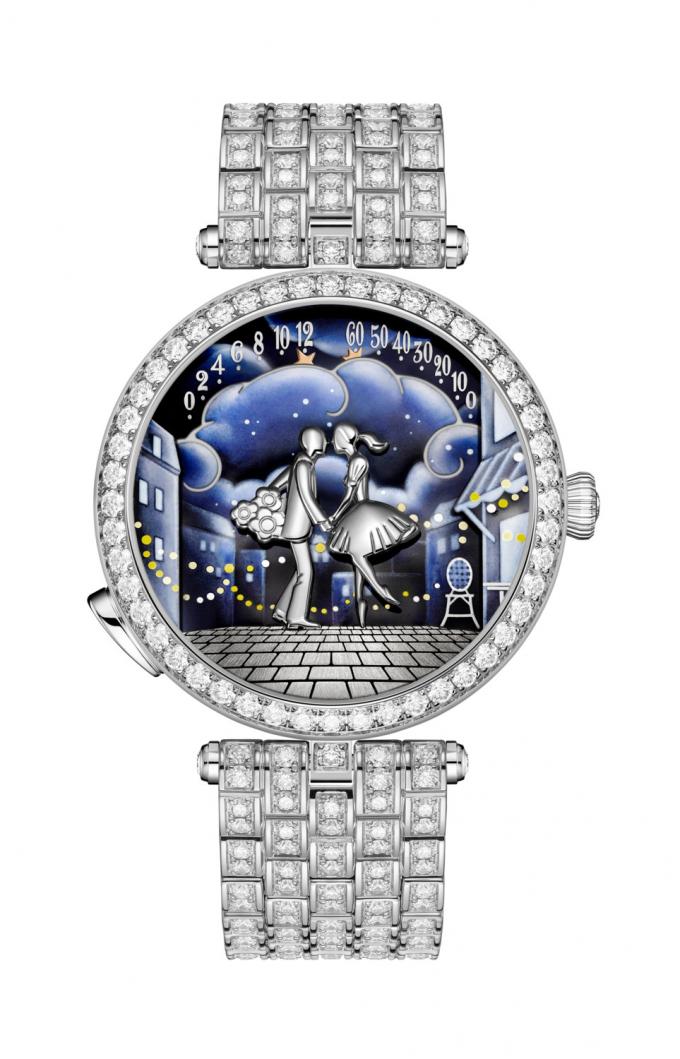Lady Arpels Bal des Amoureux Automate (38 mm) in witgoud