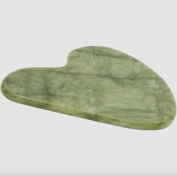 Gua sha en pierre de jade