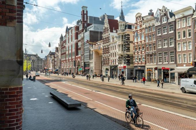 Aan historische gebouwen geen gebrek in hartje Amsterdam. (foto Koen Smilde)