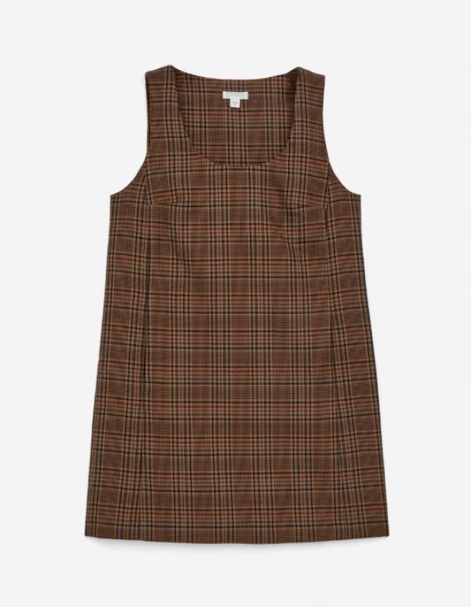 A-lijn mini-jurk met Schotse ruitjes