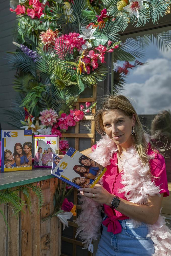 Marijke was blij dat ze na de geboorte van haar dochter weer een excuus had om zich onder te compelen in de K3-wereld.