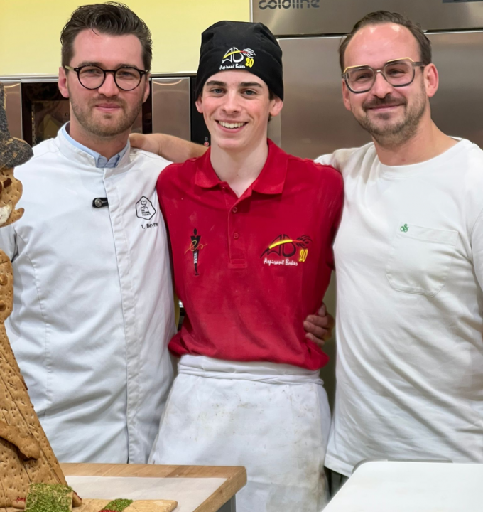Leerling Alexander Dossche won goud in de wedstrijd Aspirant Baker.